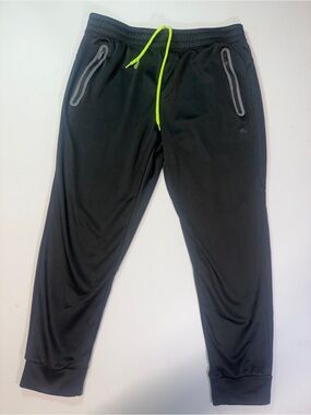 RBX Black Activewear Joggers with Subtle Logo